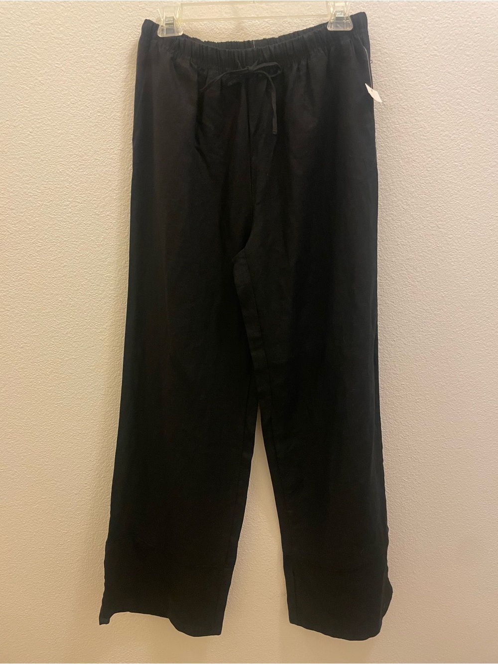 a new day Black Wide-Leg Drawstring Pants